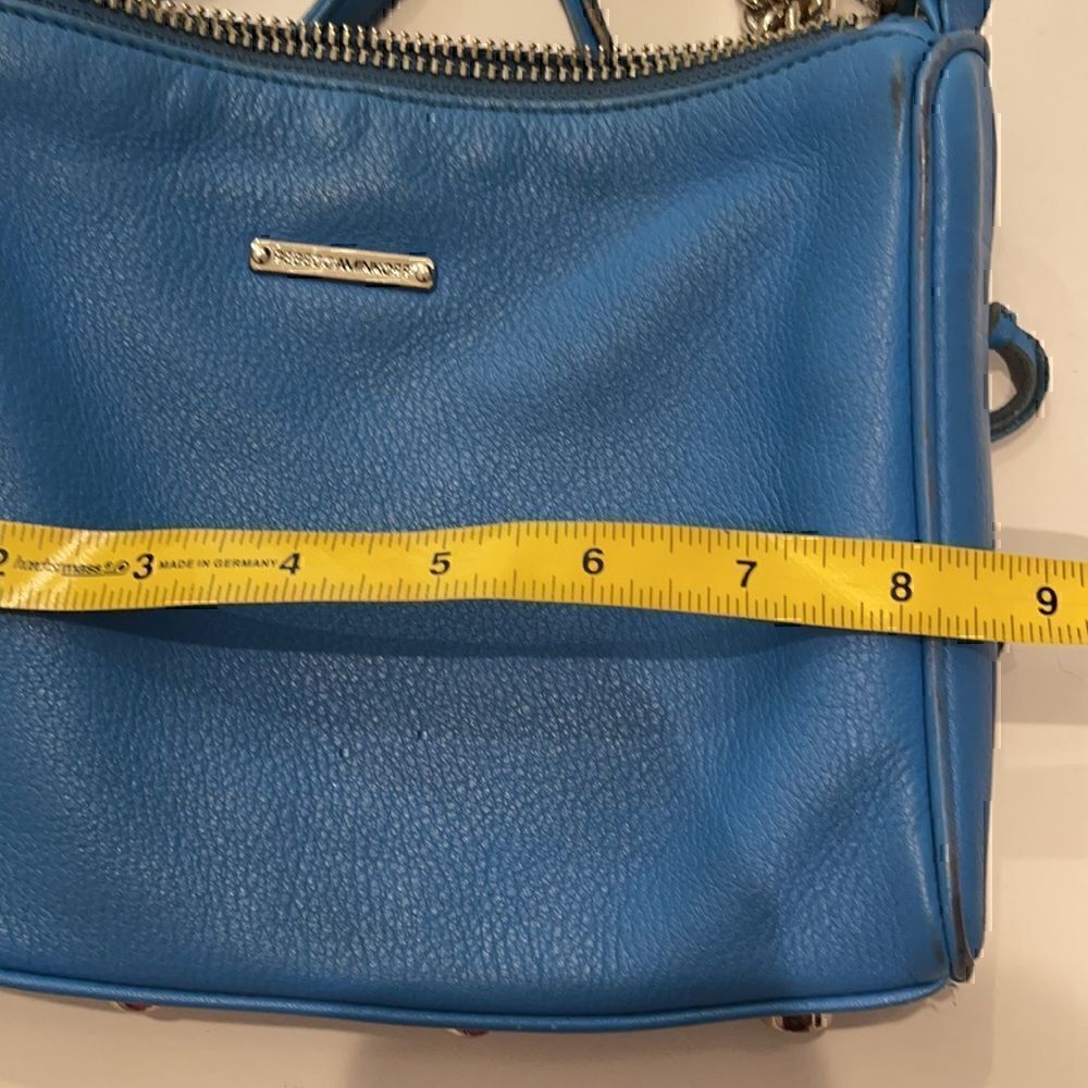 BLUE REBECCA MINKOFF BLUE CROSSBODY PURSE Preloved - Picture 10 of 12